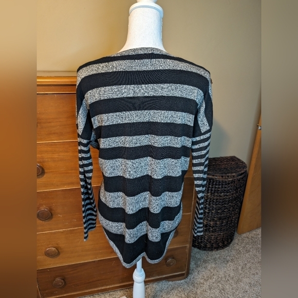 EXPRESS Softy OVERSIZED Striped Cotton Sweater Sz S - Picture 5 of 12